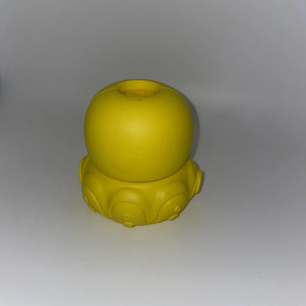 Paatata Yellow Robot Dog Toy New In Box Hide Treats Squeaky Fun Durable Play